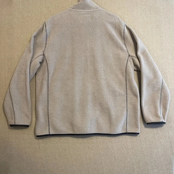 St John's Bay Jacket Men's Large Tan Fleece Pockets - Picture 8 of 11